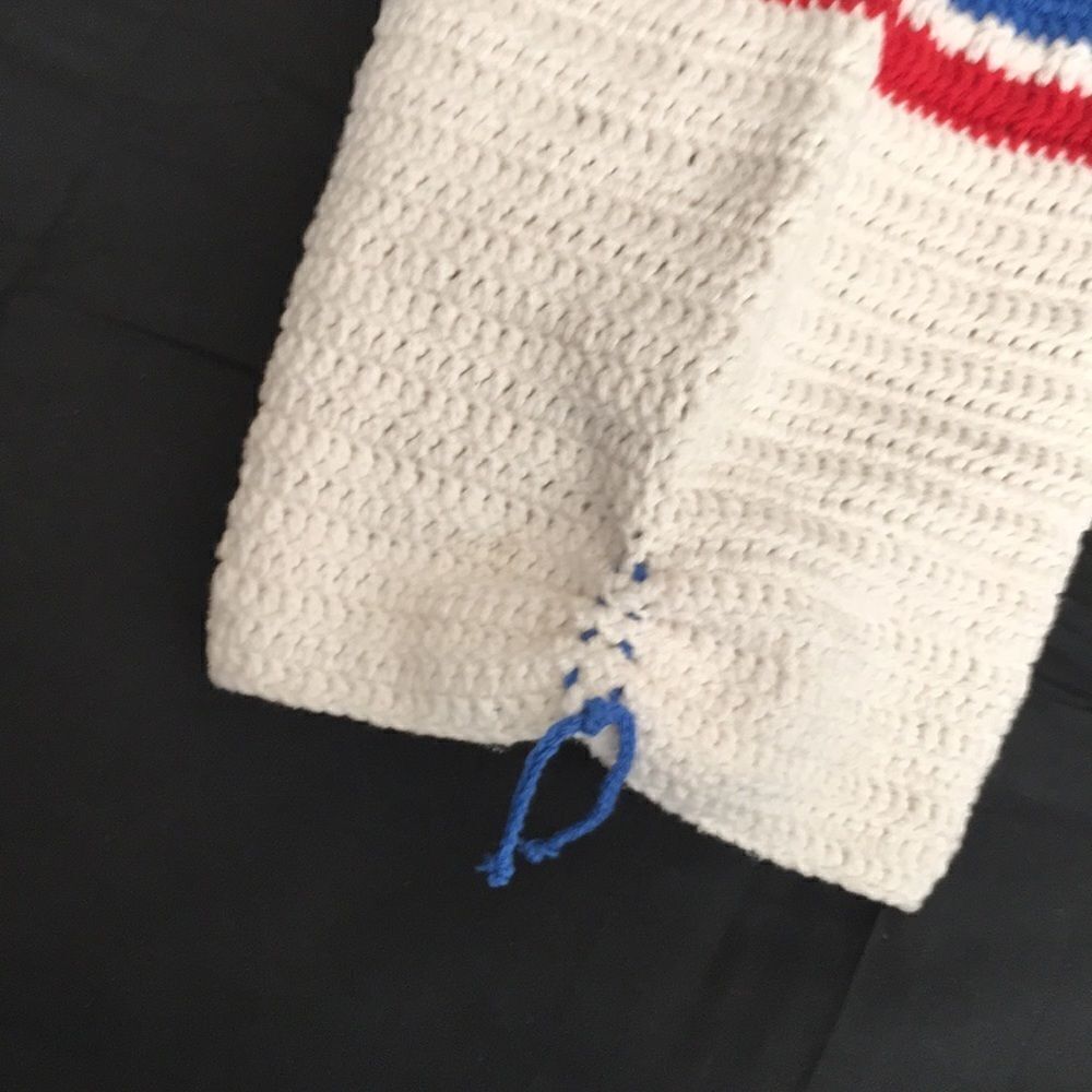 Hand Crocheted 100% USA Cotton Drawstring Shorts - Picture 5 of 10